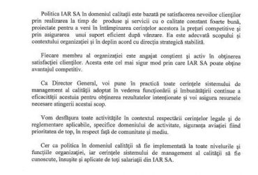 DECLARATIA POLITICII CALITATII 03.2025